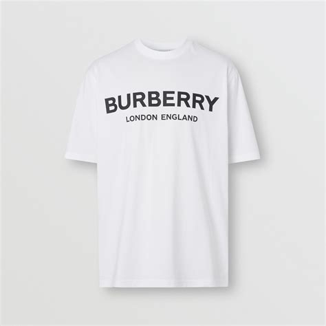 burberry logo black and white shirt